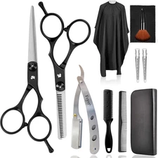 Professional Hair Scissors Texturizing Shears Kit, Haircut Scissors Thinning She