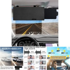 Polarized Car Sun Visor UV400 PC Lens Anti-Glare Safe Driving