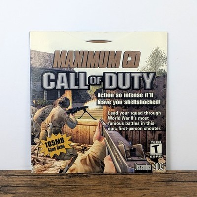 2003 CD-ROM - Maximum PC Demo Disc Insert, Call of Duty, Homeworld 2, Tron 2.0