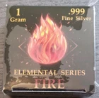 Elemental Series "FIRE" 1 Gram .999 Fine Silver Chase Box