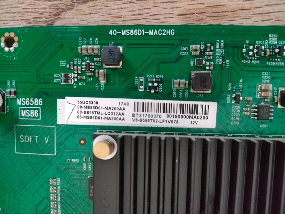👌CARTE MERE 40-MS86D1-MAC2HG POUR TV THOMSON-TCL-49UD6206 👌 - Photo 2/4