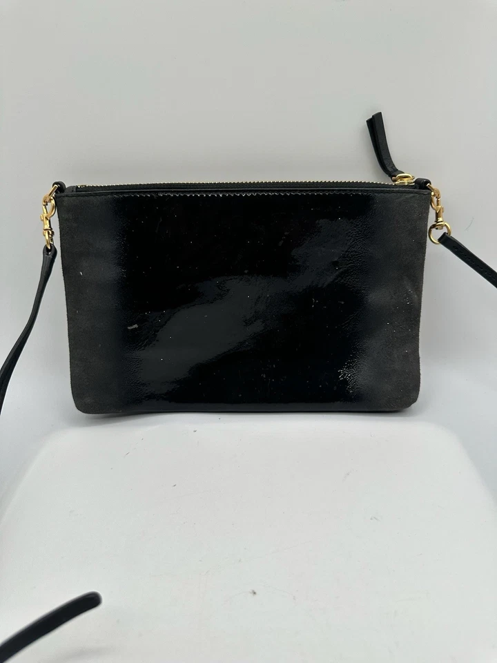 Tory Burch Black Ombré Patent Letter Crossbody Bag - Image 2 of 4