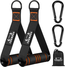 Heavy Duty Exercise Handles, Gym Cable Handles for Cable Machine Attachments, D