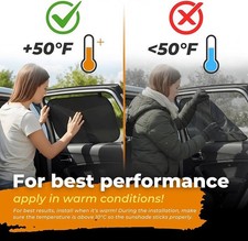 Car Window Shade 2-Pack  20"x12" UV Protection  Sun Block Kids Safety