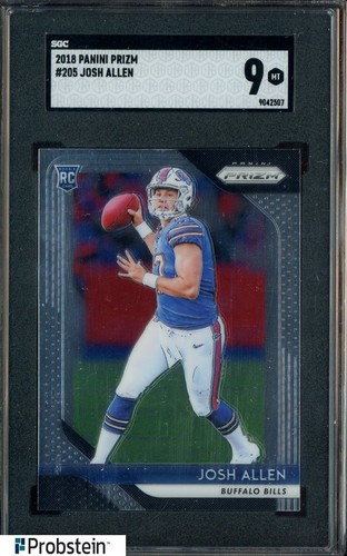 2018 Panini Prizm #205 Josh Allen Buffalo Bills RC Rookie SGC 9 MINT