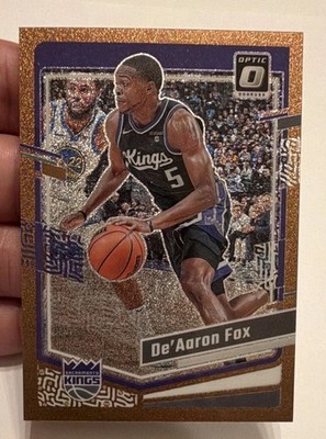 Panini Donruss Optic De'Aaron Fox Copper Glitter Prizm #52 69/99 Kings