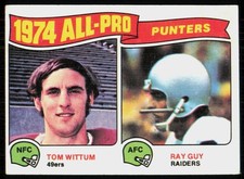 1975 Topps Tom Wittum/Ray Guy 49ers #224