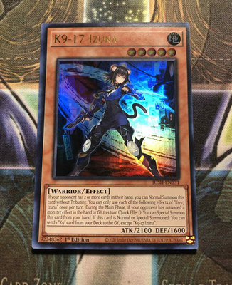 #ad *** K9 17 IZUNA *** ULTRA RARE 1ST EDITION JUSH EN031 NM YUGIOH $8.95
