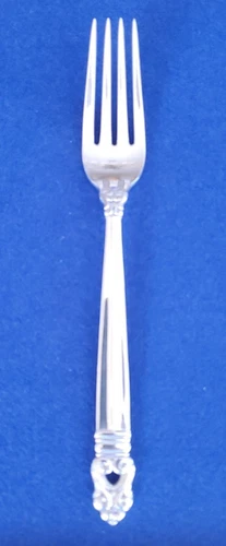International Silver Royal Danish Sterling Silver Fork 7 1/4 in - 2oz (No Mono)