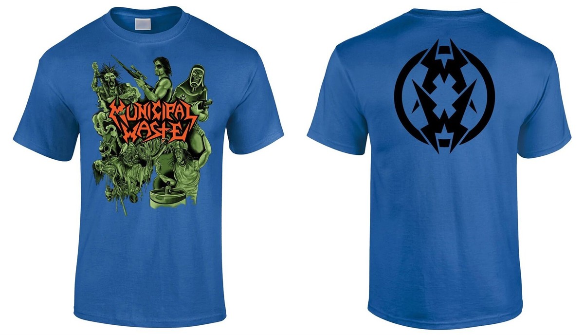 MUNICIPAL WASTE cd cvr COLLAGE Official SHIRT LG New em all art of