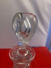 GLASS CRYSTAL DECANTER ETCHING DETAILS TOPPER flared, bell-shaped body — photo 3