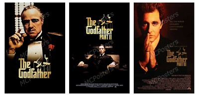 The Godfather I Ii Iii 3 Poster Canvas 11 X 17 Set Mset16 Ebay