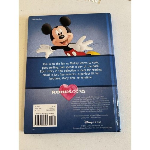 5-Minute Stories Starring Mickey - Hardcover By Disney Mickey Minnie Pluto - Foto 2 di 3