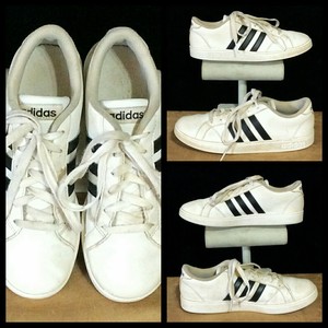 zapatillas adidas blancas con rayas negras mujer