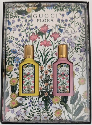 Gucci Flora Gorgeous Orchid & Gorgeous Gardenia EDP Minis Set 5ml/0.16floz. x2pc
