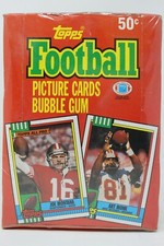 1990 Topps Football BBCE Sealed Wax Box 36 Packs Unopened Rookies & Stars