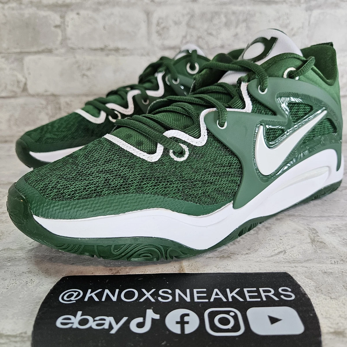 タンタン　イヌイトーシュ　ヒョウとホワイトタイガー緑 Nike KD15 TB Promo Gorge Green White Basketball DX6648-300 Men's