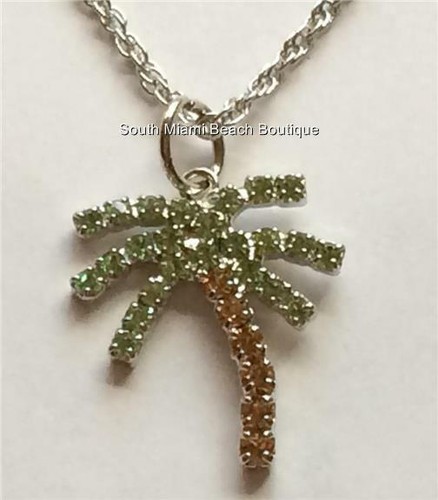 Crystal Palm Tree Necklace 24\