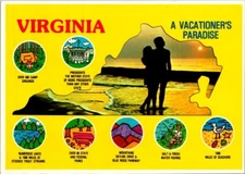 VIRGINIA Vacationer's Paradise 4x6 Postcard