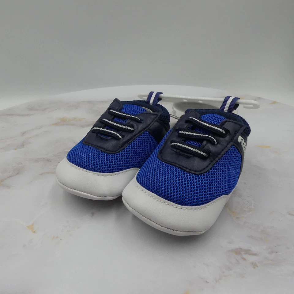 Zapatos RBX Bebés Niños Talla 2 Azul Marino Infantil Tenis Sin Cordones Suela Suave Foto 2 de 4