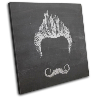 Hipster Male Grooming Mustache Urban SINGLE Leinwand Kunst Bild drucken