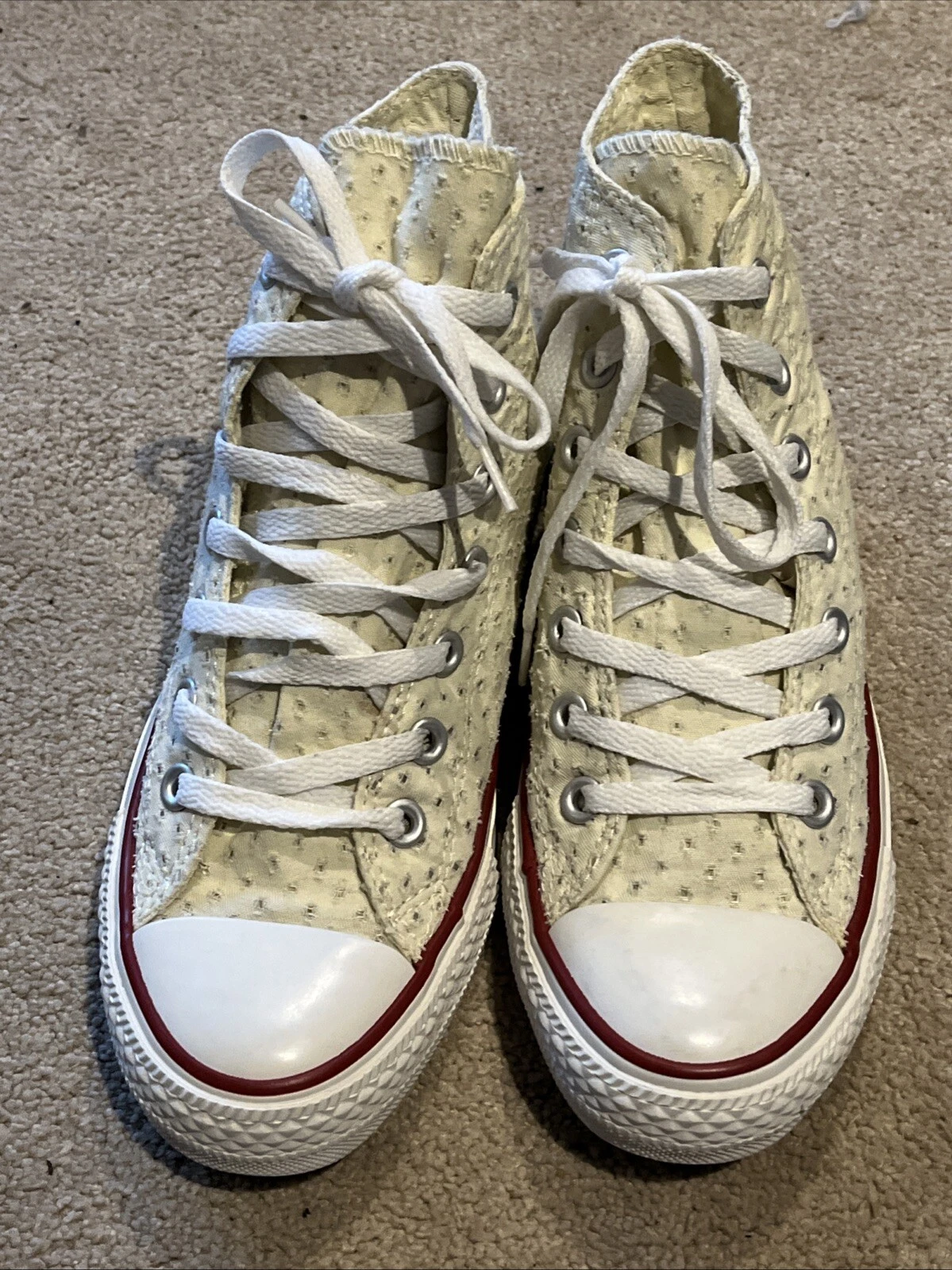 Scarpe da ginnastica Converse Chuck Taylor All Stars Broidery Anglaise taglia UK 5 5 ottime condizioni