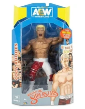 AEW Unmatched Series 1 LJN Cody Rhodes #08 6" Action Figure with FREE POSTER