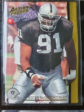 1992 Action Packed Rookie Update #39 CHESTER McGLOCKTON RC! RAIDERS MINT