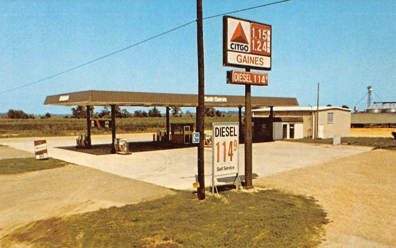 GAINES TRUCK STOP Boyle, MS Roadside CITGO Gas Station c1960s Vintage Postcard eBay