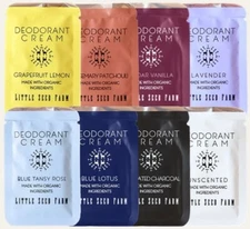 Little Seed Farm Deodorant Cream Pouches - Aluminum/Baking Soda Free- 8 Packs