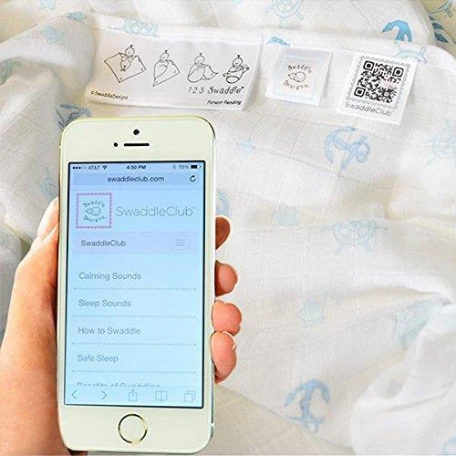 Manta SwaddleDesigns Marquisette, Muselina de Algodón Premium, Marrón Mod Foto 3 de 4