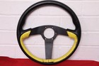 <!--F#f_0-->AUTOTECNICA SPORT STEERING WHEEL - 3 SPOKE - YELLOW & BLACK - MADE IN MEXICO<!--F/-->