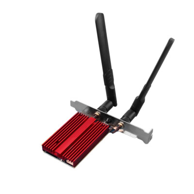 M.2 WiFi E Key to PCIe x4 Wireless Adapter Card 2.4/5.8G Antenna Network Cards