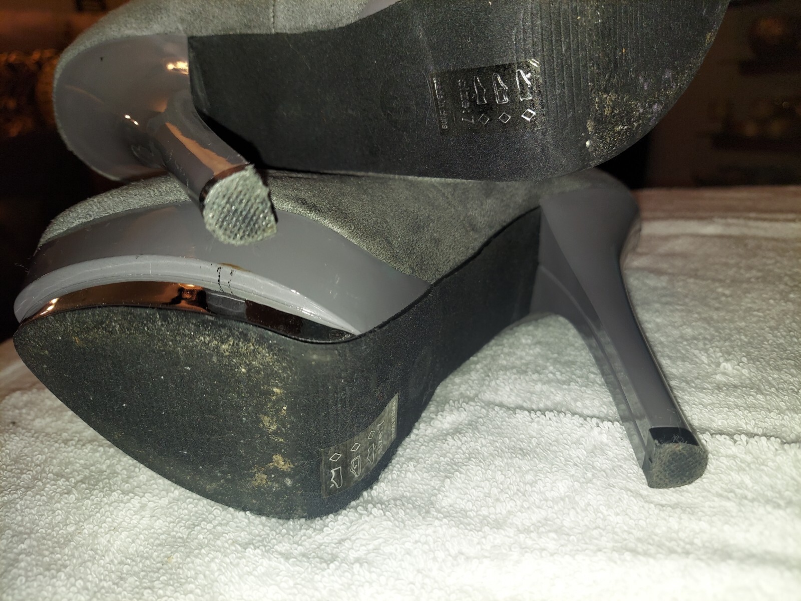 Michael Antonio Gray Fabric Platform Stiletto Pum… - image 7