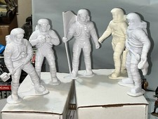 MARX Vintage Toys Lot of 6 Inch Astronaut's 5 Figures GREAT CONDITION