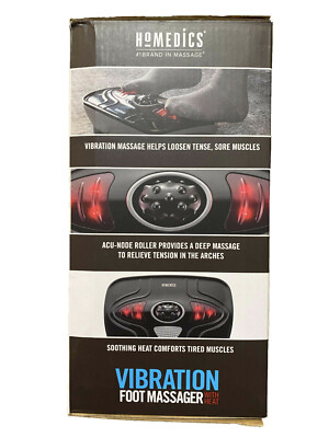 HoMedics Vibration Foot Massager With Heat, (FMV-400HJ-BK-2) | eBay