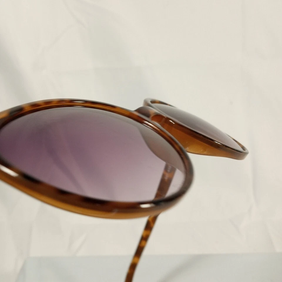 Очки солнцезащитные Cat.2 Cateye черепаховая подкладка пестрая цветная оправа, фиолетовые линзы кошачий глаз - Изображение 4 из 4