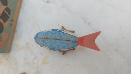 Giocatolo latta vintage, uccello A Corda - Foto 6 di 7