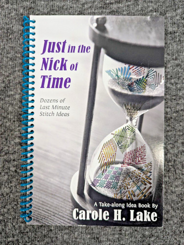 Just In The Nick of Time Needlepoint Book by Carole H. Lake, HTF OOP