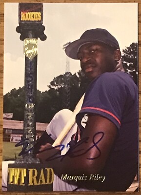 Marquis Riley 1994 Signature Rookies Tet Rad Autograph Card #XCVIII RC Free Ship