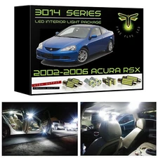 White LED interior lights package kit for 2002-2006 RSX 7 pcs 3014 series SMD