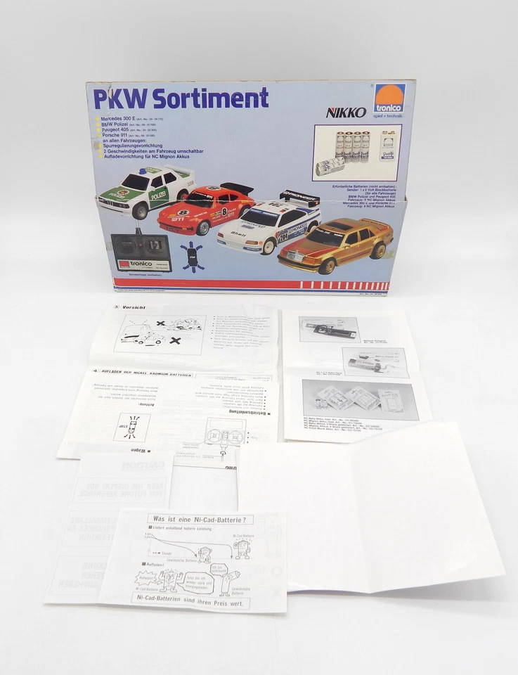 Nikko Tronico RC-System BMW Polizei Auto - vintage - NEU/MIB - Bild 2 von 4