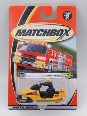 Matchbox 2001 #8 - Team Tundra 3/5 - Snowmobile Turbo Ski - USA Version