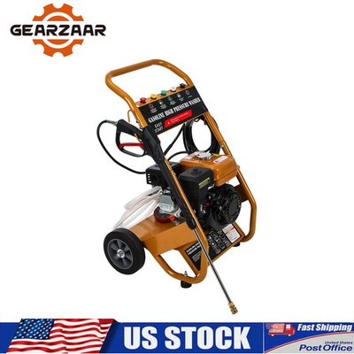 #ad Gas Pressure Washer 3950 PSI 6.5HP 0.6L Oil Capacity 4 Stroke With 5 Nozzles $272.88
