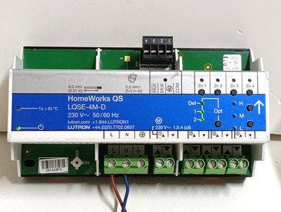 LUTRON LQSE-4M-D HomeWorks QS Motor Control Power Module/ 05FADBEF & TESTED