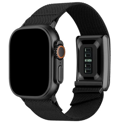 Hybrid Band for Whoop 5.0 & Apple Watch Combo Band - Stretchy Nylon Hybrid St...
