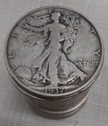 1937-S Walking Liberty Half Dollar Roll 20 Circulated 90% Silver Coins in Tube