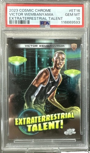 2023 Cosmic Chrome - Extraterrestrial Talent Victor Wembanyama (RC) PSA 10