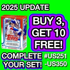 2025 Topps UPDATE Series Base Singles YOU COMPLETE YOUR SET #US251-US350 U-PICK