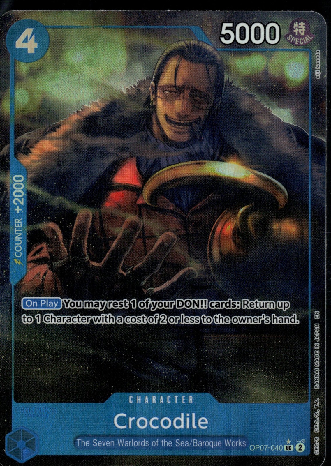Crocodile - OP07-040 (Alternate Art) OP07-040 Premium Booster -The Best- Vol. 2
